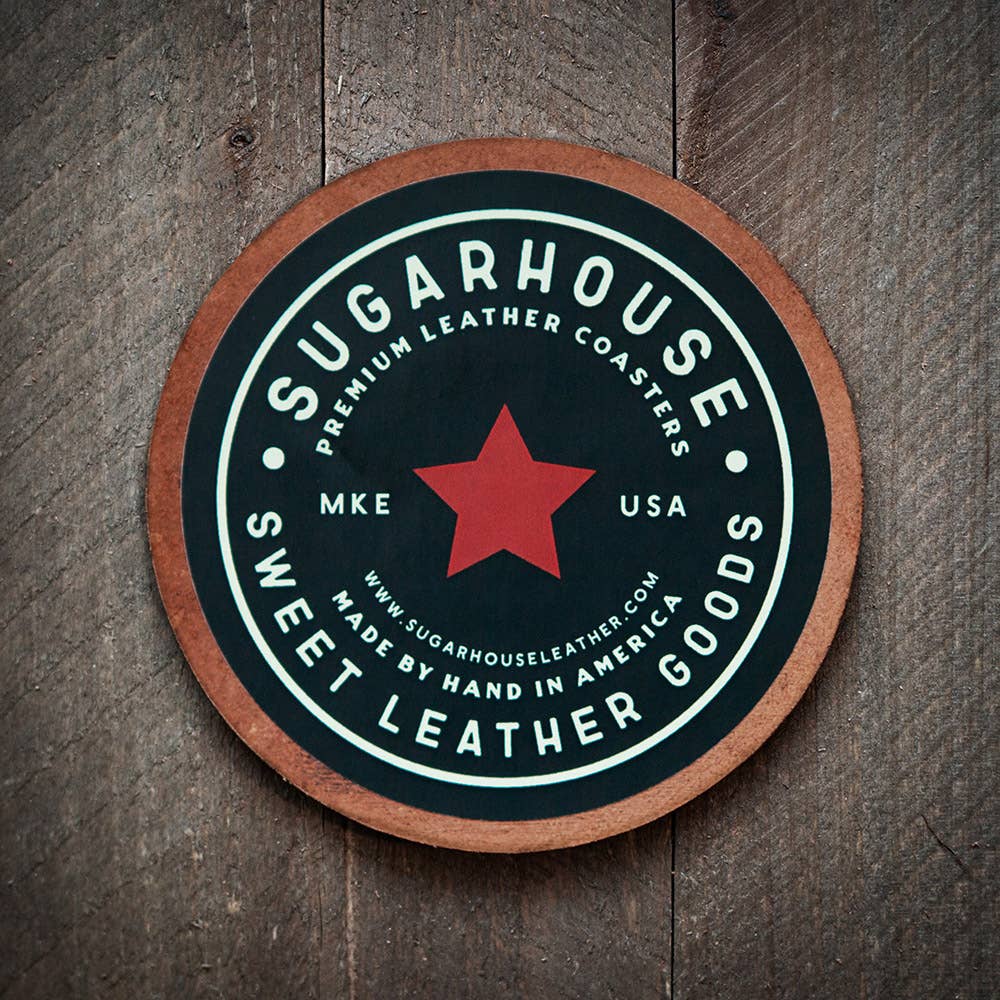 This is No Time to be Sober Leather Coaster