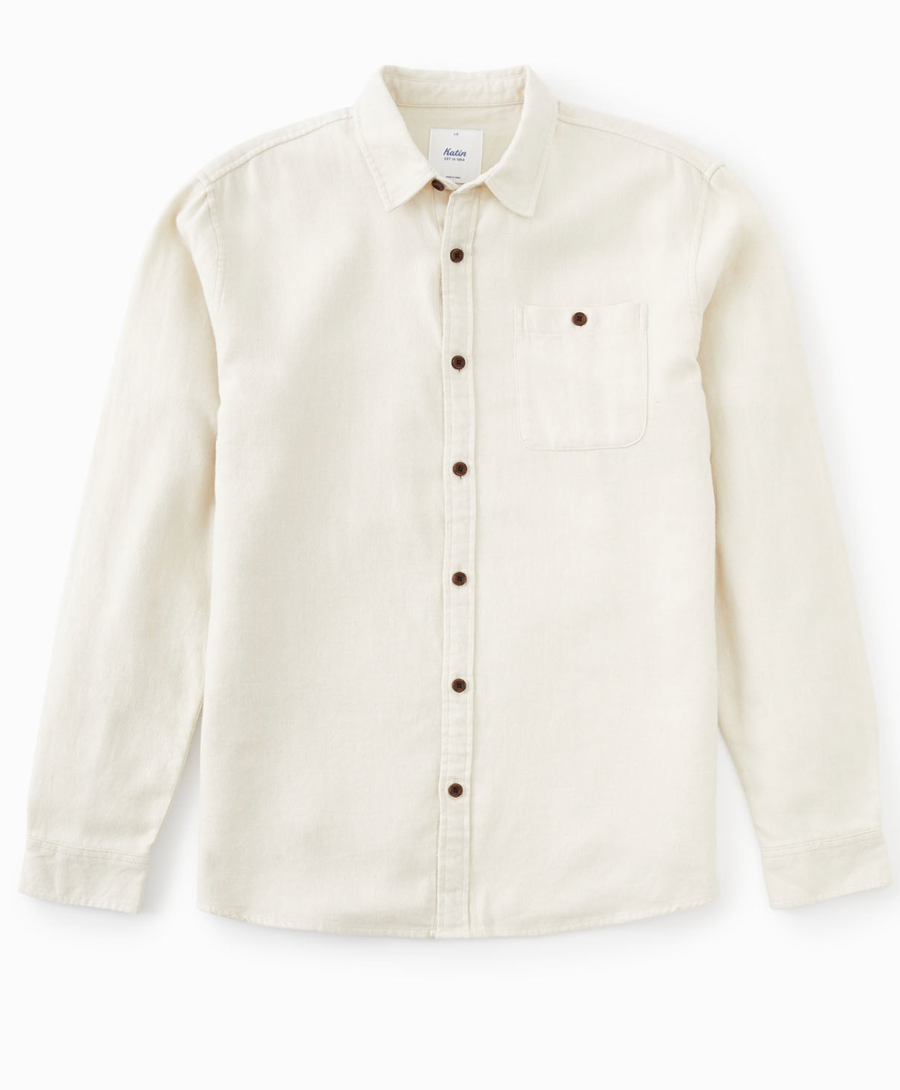 Twiller Flannel Shirt : Vintage White
