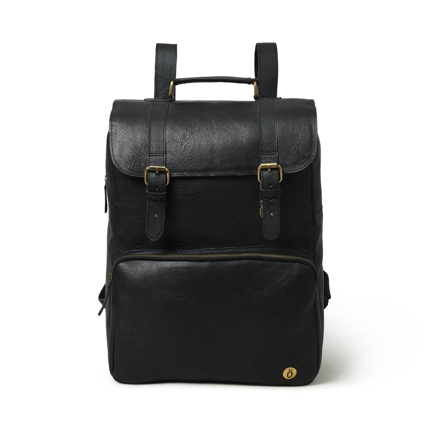 Trinity Black Leather Backpack