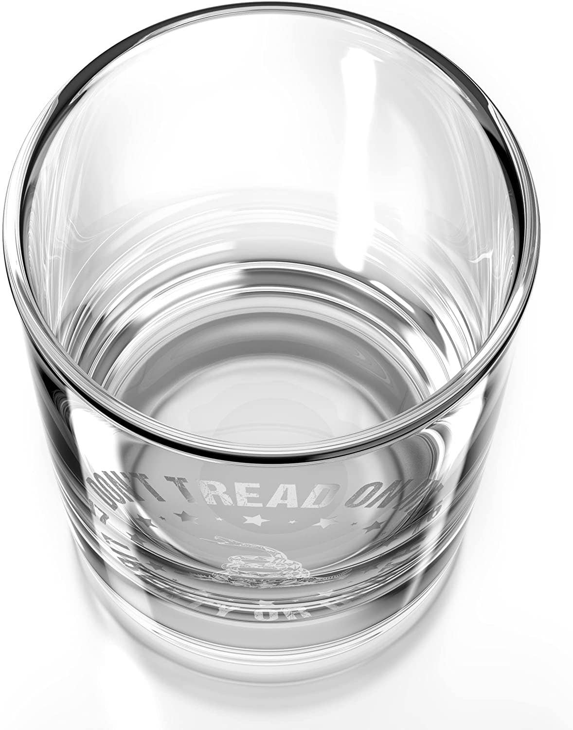 Don't Tread On Me Whiskey Glass
