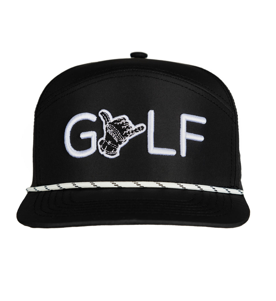Black GOLF Snapback Hat