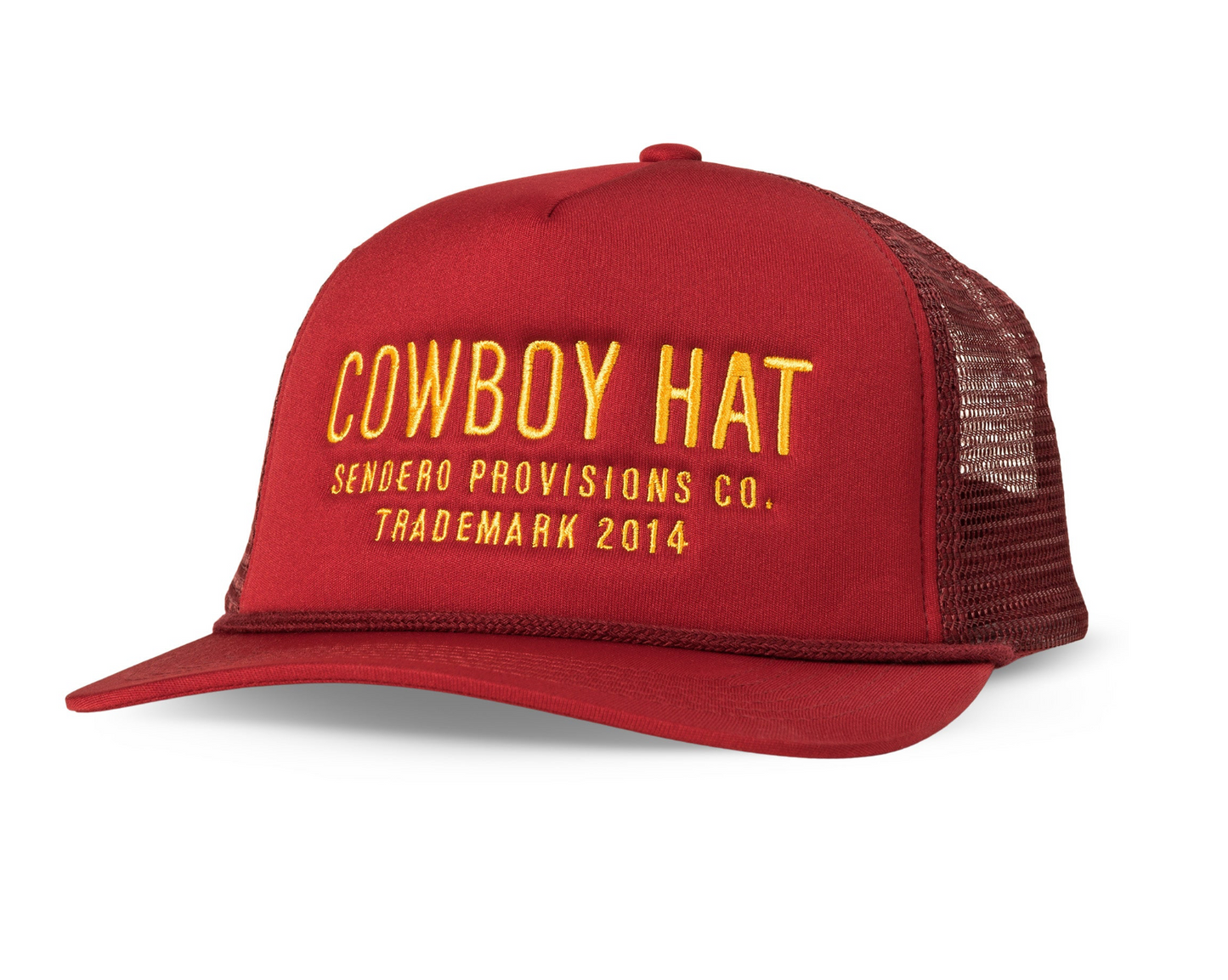 Burgundy - Cowboy Hat Trucker Hat