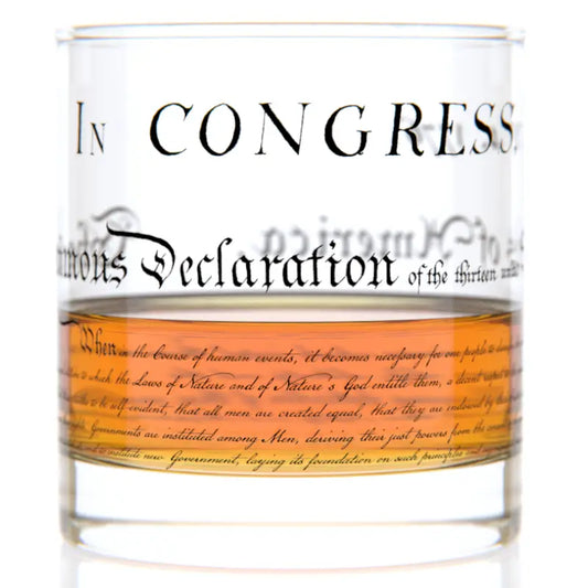 Declaration of Independence Rock Glass