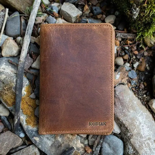 Kodiak- Buffalo Leather Passport Cover