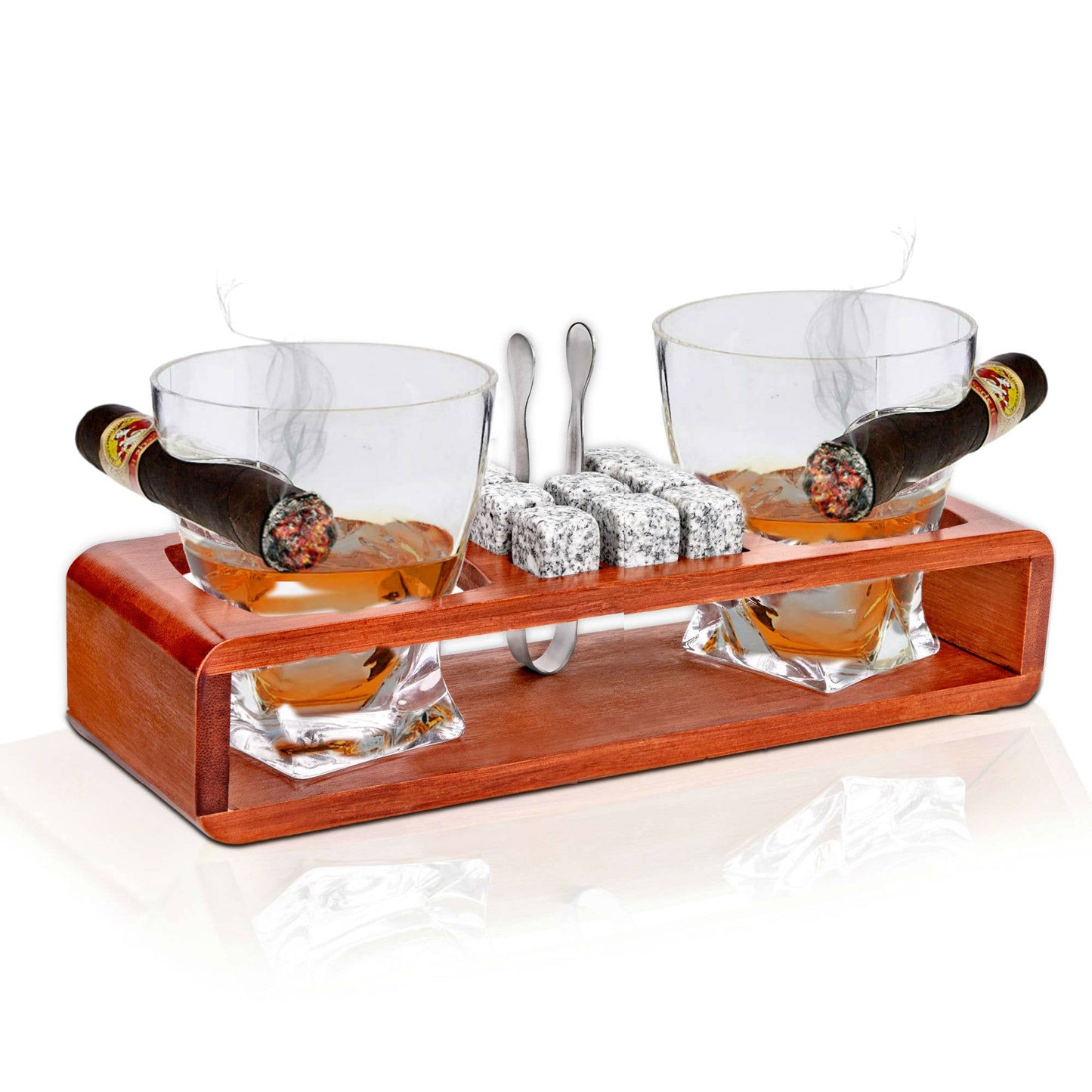 Glass and Cigar Set