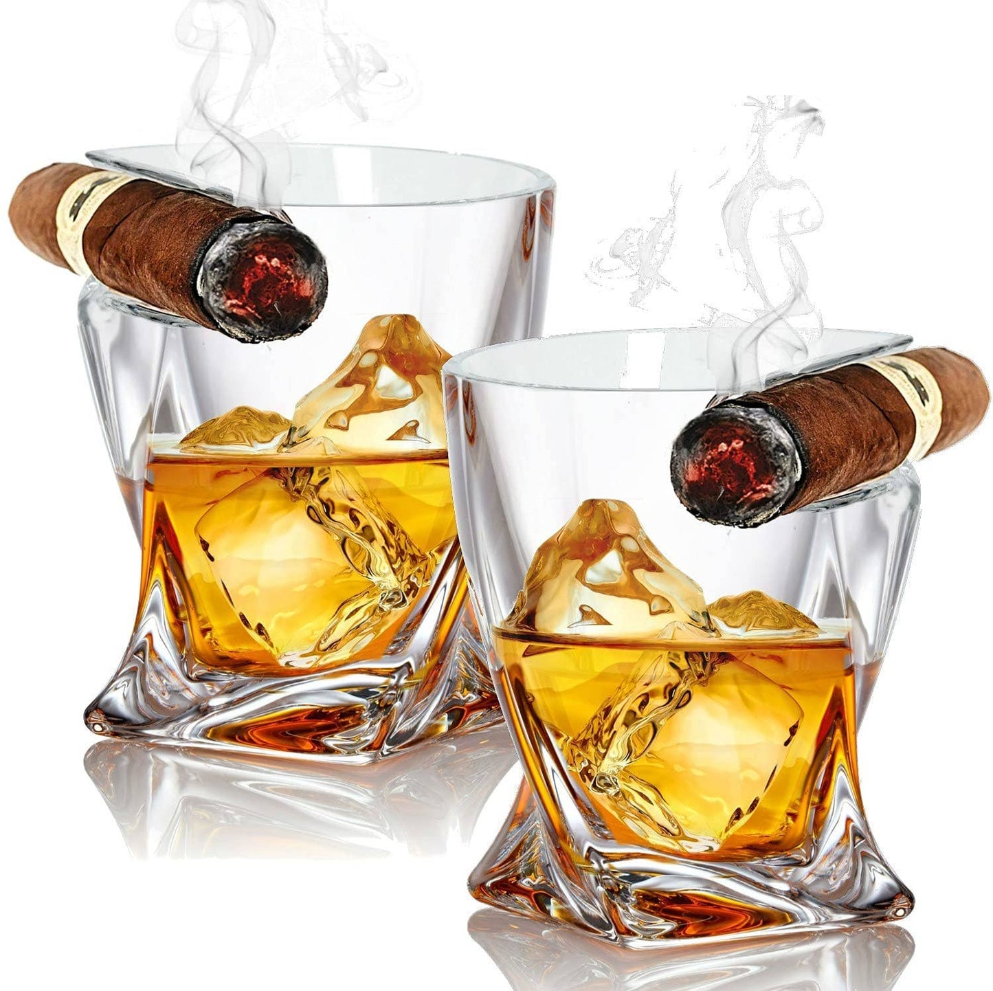 Twist Whiskey & Cigar Glass - 2 Pack